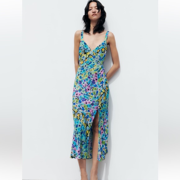 Zara Floral Print Dress - Picture 3 of 3